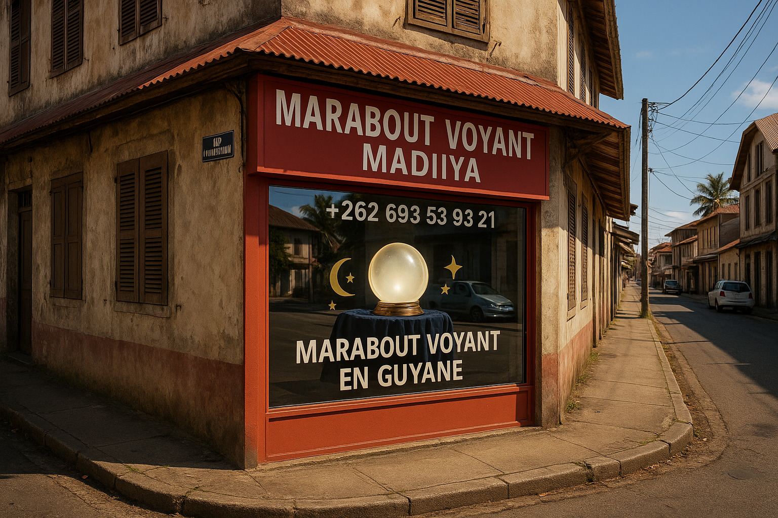 20250911_0946_Cabinet_Voyance_Guyane_gen_01k4w2krnsfa4a96g5bfe6n46a Marabout Voyant Madiiya - Cabinet voyance La Réunion - Domtom